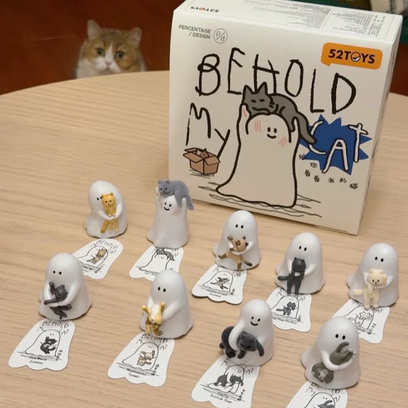New 52Toys Behold My Cat Series Mini Blind Box Trendy Collectible Figurine Surprise Mystery Box Exquisite Interesting Toys Gifts