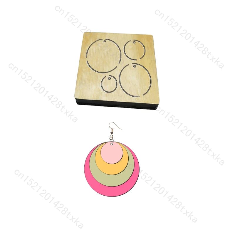 Wooden Earring Cutting Dies for Common Die Cutting Machines on the Market, C3218, New
