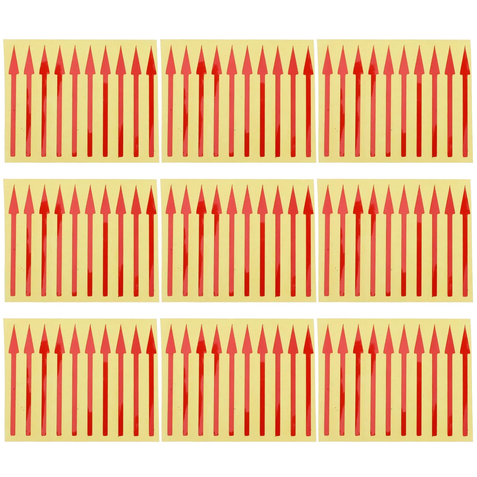200Pcs Pressure Gauge Arrow Stickers Waterproof Self Adhesive Direction Label for Instrument Panel Indicating Accurate Data