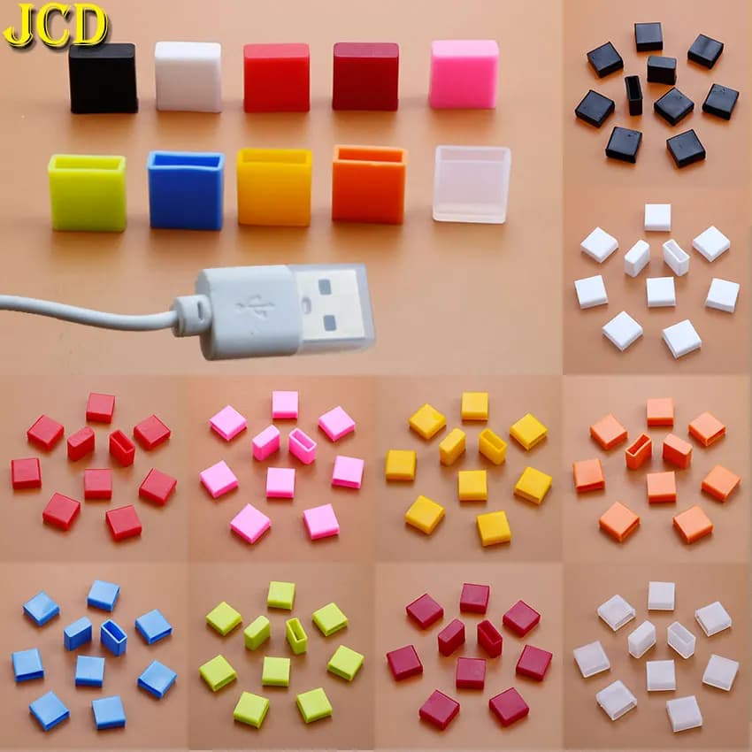 JCD 10pcs USB tipo A maschio tappo antipolvere tappo di protezione coperchio di protezione tappo antipolvere Scratch accessori per telefoni cellulari impermeabili