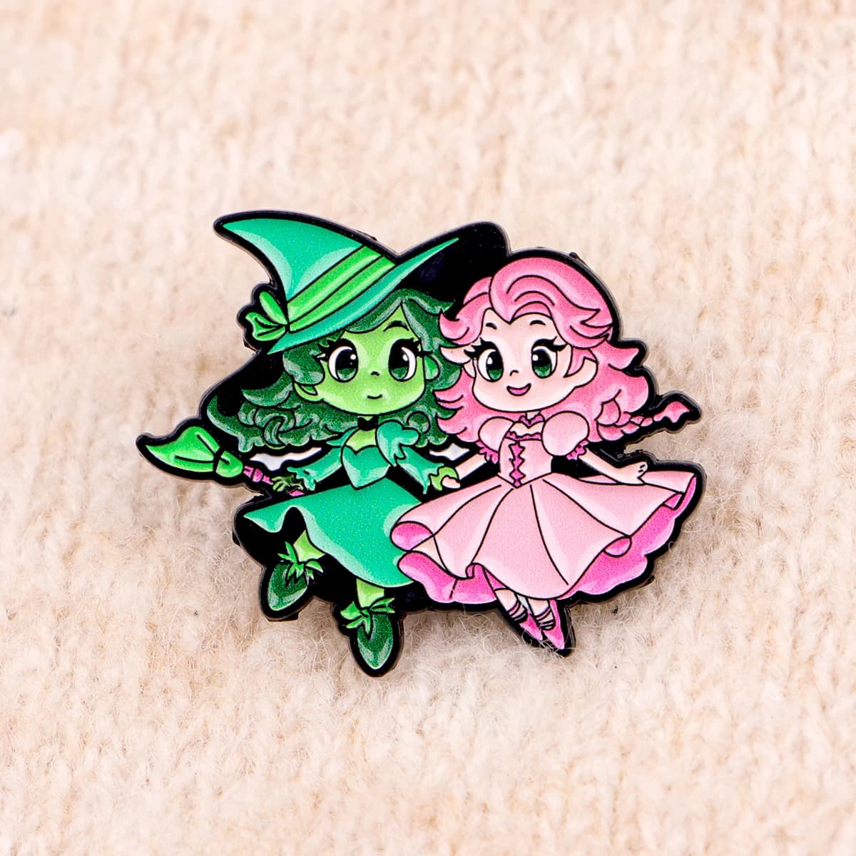 Simpatico cartone animato principessa strega spille smaltate spille per zaino donne ragazze distintivi spilla accessori per vestiti regalo gioielli