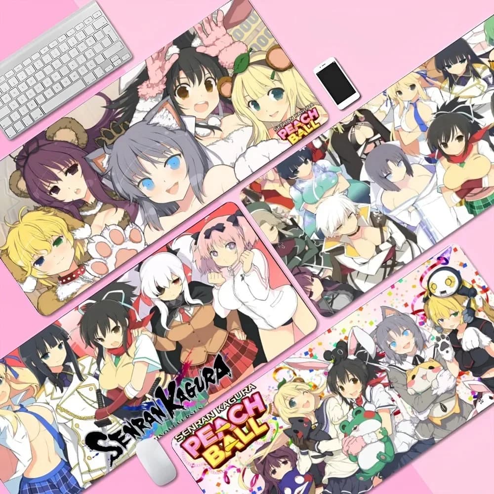 Game Senran Kagura Peach Ball Animation Office Student Gaming thickened large writing block anti-slip pillow mat for teen Mouse