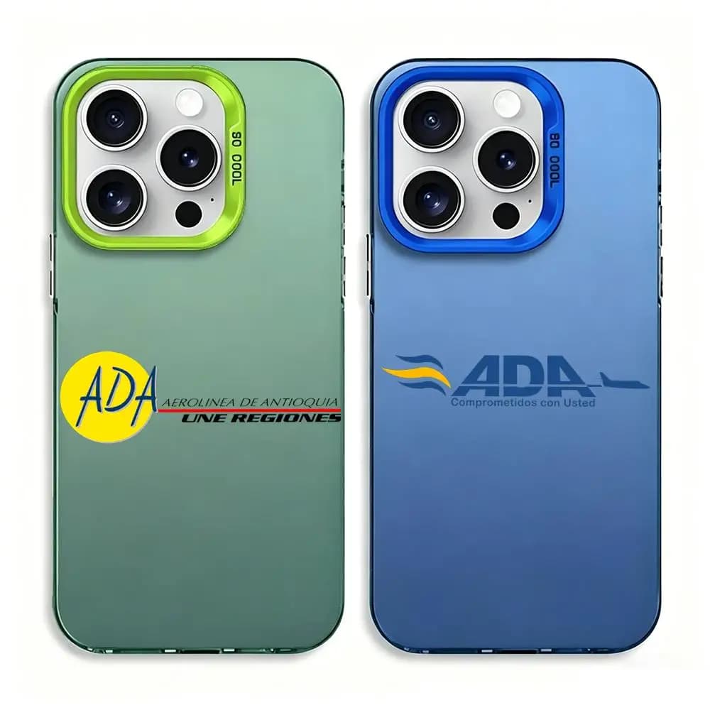 1P-Antioquia Airlines Phone Case Silver trendy printed protective case, compatible with full iPhone 11/12/13/14/15/16 series