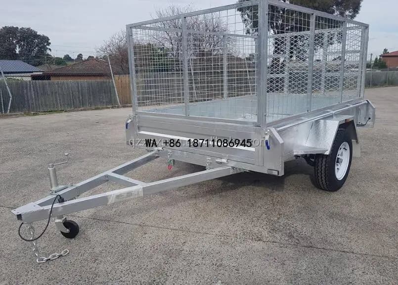 Factory Direct Sales: Double Axis Custom Trailer With Metal Sand, Single Axis Efficient Trailer for Storage Markets on Sand Trailers