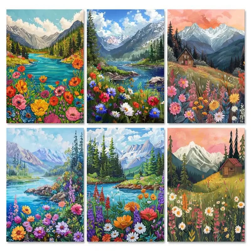 GATYZTORY Paint By Numbers Unique Gift Diy Crafts Landscape Easy Acrylic on Canvas Handmade Drawing Kit Painting By Numbers