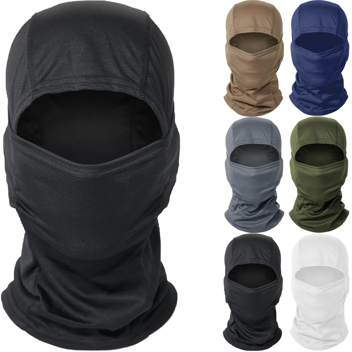 Balaclava Full Face Mask Caps Quick-dry Cycling Sun Protection Hunting Hood Cap Men Women Bike Riding Beanies Ski Mask Cover Hat