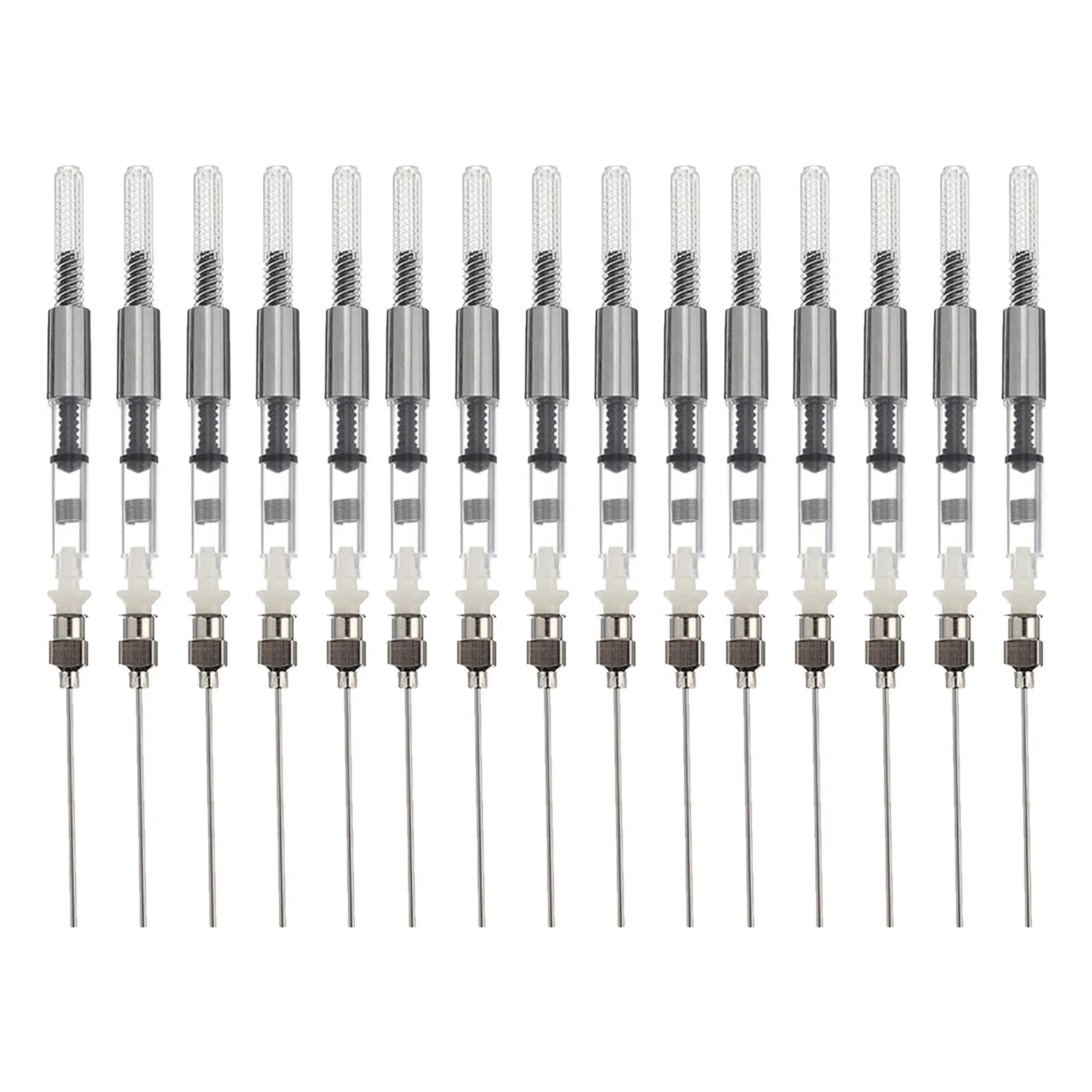 15 PCS 3.4mm Compact Portable Ink Filler Fountain Pen Fine Control Injector Accessories Tools Converter for Models Converters