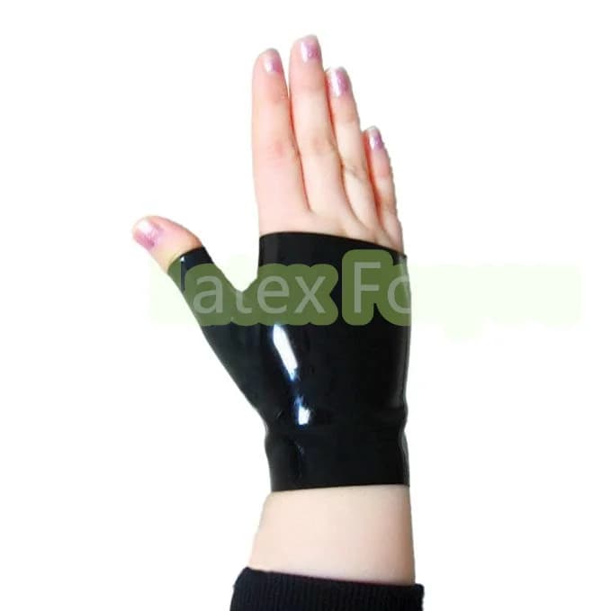 Guanti corti senza dita in lattice unisex naturale al 100% di spedizione gratuita Guanti senza stampo