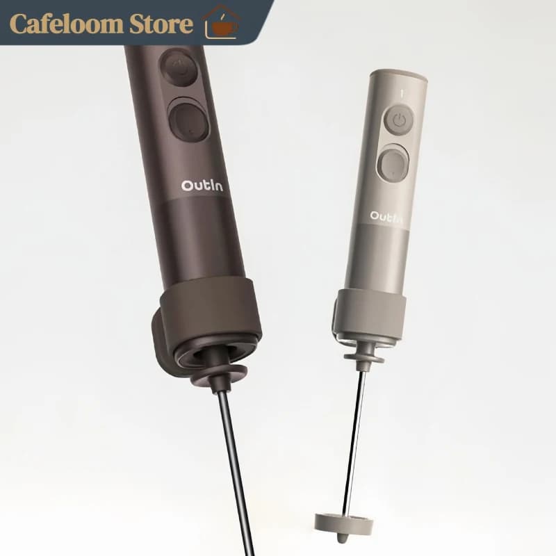 Outin Lattogo Electric Portable Milk Frother Professional Handheld Foam Maker For Coffee Latte Art Drink Mixer Stirrer For Home