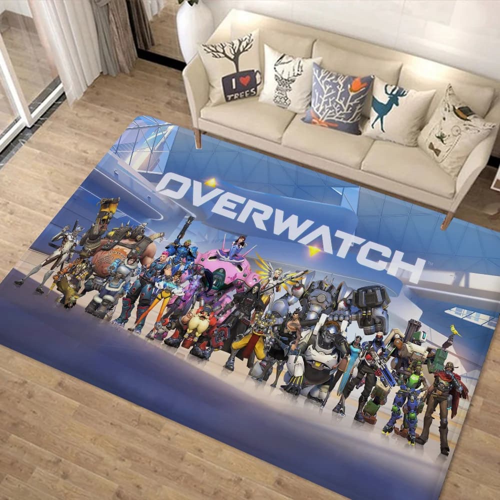 O-Overwatch Tappeto da pavimento Zerbino per la casa in stile nordico Tappetini per bagno-WC Tappetino per arredamento camera da letto per hotel