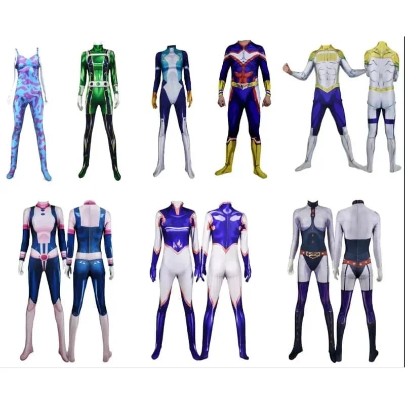 Premium Cosplay Outfit My Academy Boku No Hero Academia MT Lady Mina Ashido Midnight All Might Nejire Hado Froppy URARAKA Cospla