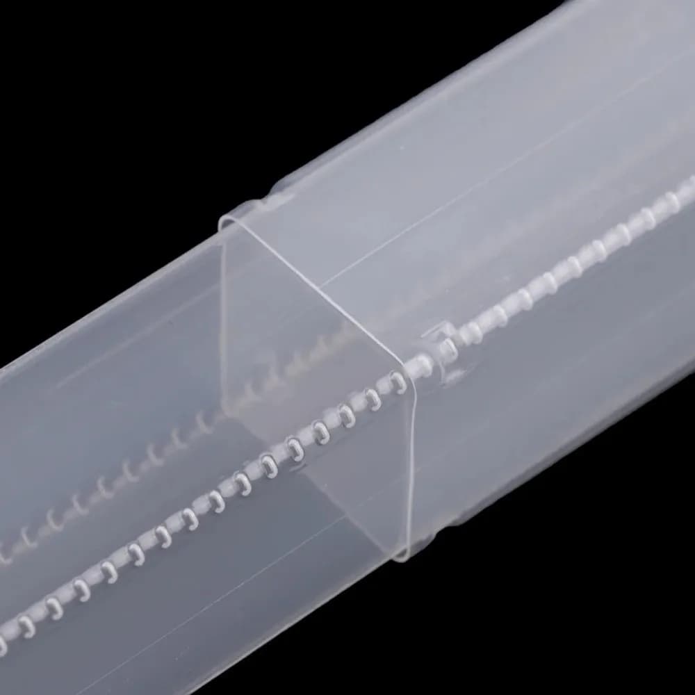 Set di 5 Scatole Portatili Quadrate per Punte da Trapano, Contenitori Telescopici in Plastica Trasparente per Accessori