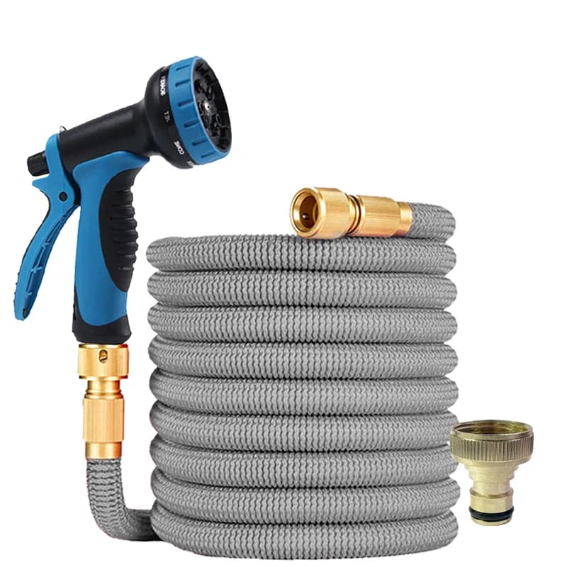 Tubo da giardino espandibile in gomma, set di pistole ad acqua multifunzionali per irrigazione e pulizia di giardini e fattorie, 1 pezzo