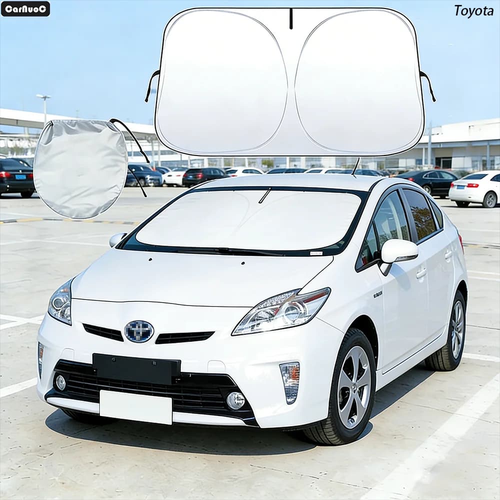 Parasole per Parabrezza Auto per Toyota Prius 2009-2025, Protezione Solare UV e Scudo Termico