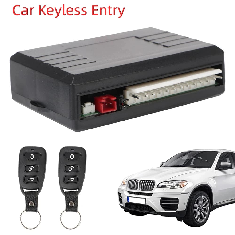 Sistema di chiusura centralizzata remota per auto con ingresso senza chiave per auto, telecomando, chiusura centralizzata, kit centrale remoto automatico con strumento di allarme per auto