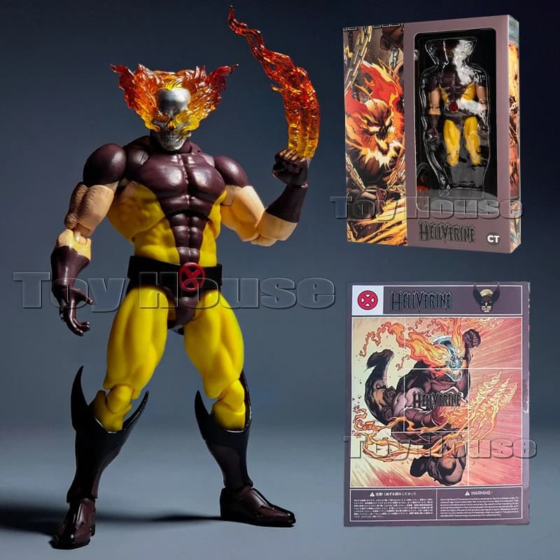 Nuovi giocattoli Ct Hellverine Figura Wolverine Mafex 096 138 X-Men Anime Action Figure Figurine Statua Modello Giocattoli personalizzati Regali per bambini