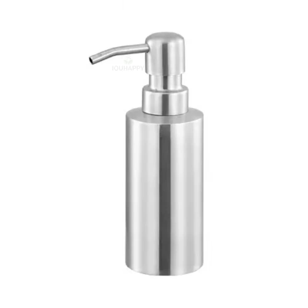 Dispenser di sapone liquido da 220 ml Bottiglia in acciaio inossidabile Manuale disinfettante per le mani Shampoo Dispenser Bagno Accessori per il bagno