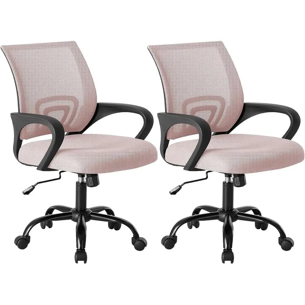 Sedia da ufficio Oice - Schienale ergonomico con supporto lombare e funzione di oscillazione, regolabile in altezza con braccioli fissi, per casa, computer, gaming
