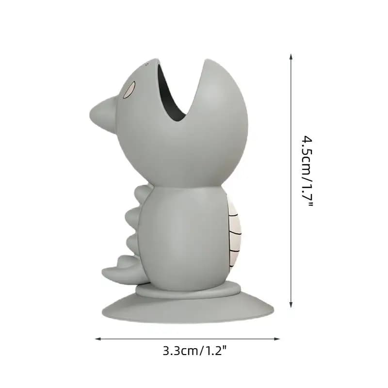 Custodia Protettiva da Viaggio per Spazzolino, Porta Spazzolino Multifunzionale in Silicone a Forma di Pesce Cartone Animato, Base Contenitore per Bagno