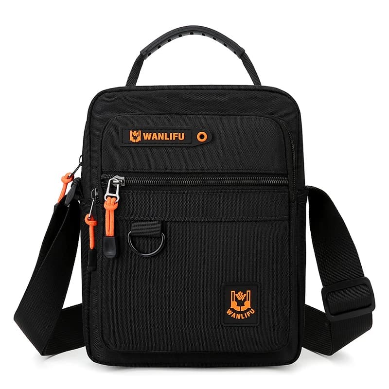 Multi-Function Small Men Handbag Simple Oxford Casual Shoulder Bags For Men Crossbody Bag Vintage Summer Nylon Messenger Bag