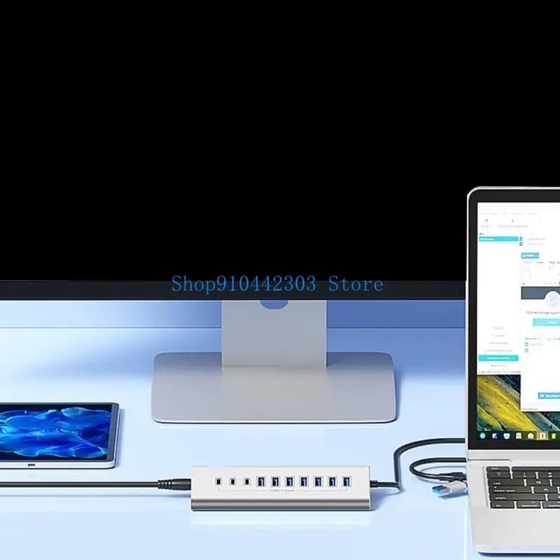 L4MD USB3.0 Tipo C Splitter 7/10 Trasmissione dati rapidi porta per accessori per laptop