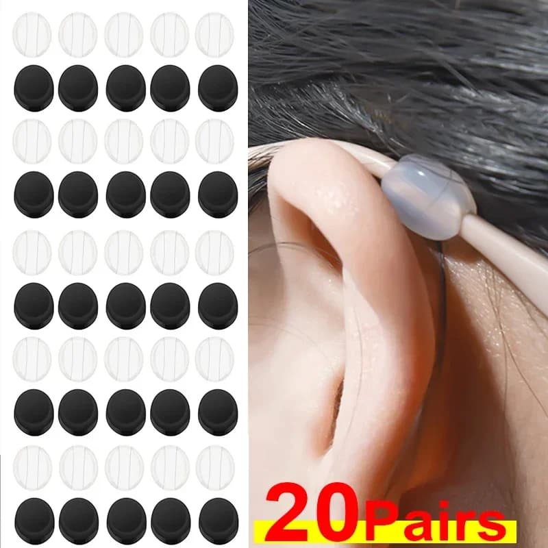Round Ear Hook Invisible Eyeglasses Mini Silicone Glasses Non-slip Grips Temple Tip Support Glasses