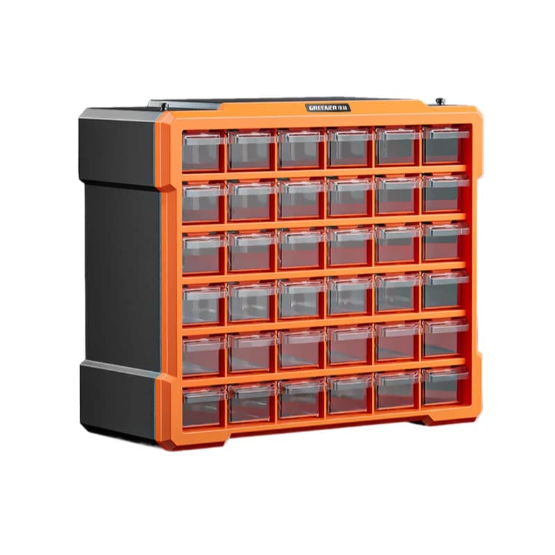 Large Capacity Tool Box Spliceable Storage Box Wall Hanging Multi Grid Drawer Parts Storage Cabinet Hardware Tool Organize Boxes