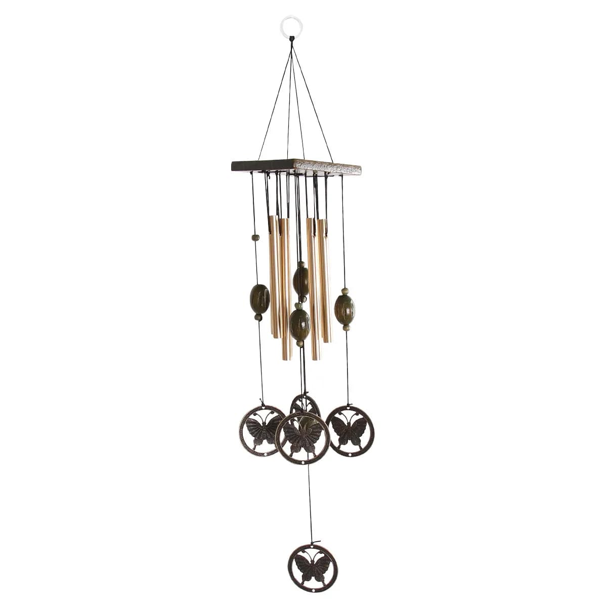 1Pcs Bronze Wind Chime Metal Hanging Bell for Garden Living Room Office Decoration Stress Relief Relaxation Gift