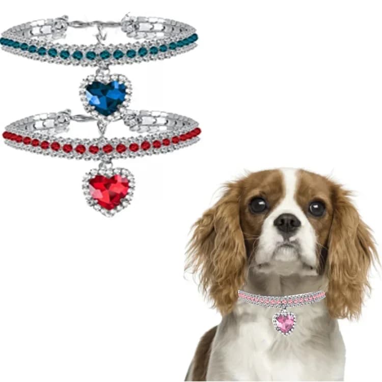Collana per Animali Domestici a Goccia d'Acqua con Diamante, Collare per Gatti, Gioiello da Collo per Cani, Squisito e Carino, con Gemma in Lega per Gatti, Cuccioli e Gattini, Accessori per Animali Domestici