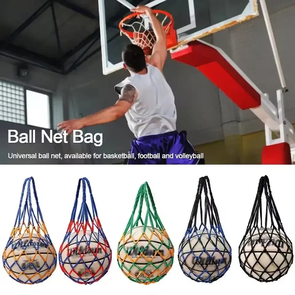 Basketball Mesh Bag, Portable, Multifunctional, Durable Nylon, For All Ball Types