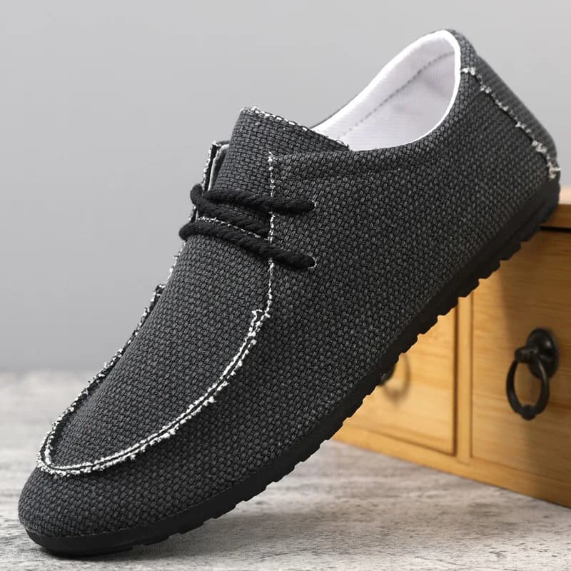 Nuove Scarpe Casual da Uomo Primaverili, Mocassini Leggeri da Guida, Scarpe LeFu Grandi, Scarpe in Lino Traspiranti