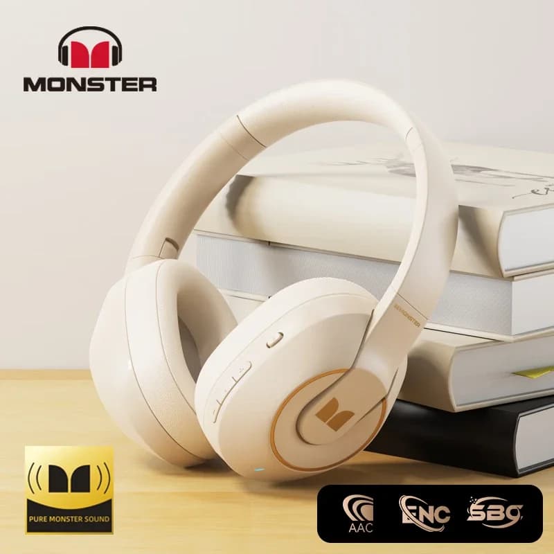 Monster Original XKH01 Gaming Wireless Headphones Bluetooth 5.3 Folding Headset Sport Fone Bluetooth New 2023