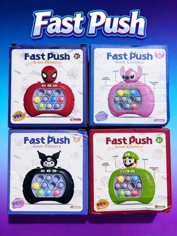 Macchina da gioco Sanrio Stitch Quick Push Bubbles per bambini, divertente schiaccia-bolla, antistress sensoriale, nuovi regali