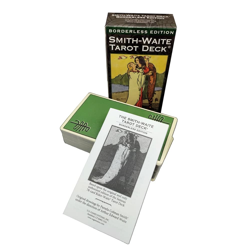 256g 12x7cm Smith-Waite Tarot carte Edition senza bordi tarocchi per principianti con libro guida