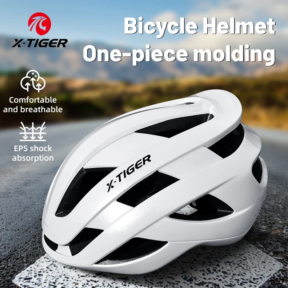 X-TIGER Bicycle Helmet Integrated Print MTB Helmets Cycling Helmets Road Bike Accessories Man Woman Bike Helmet