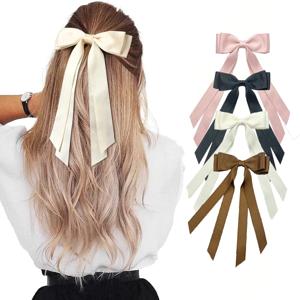 3 pezzi di nastro dolce doppio strato farfalla fiocco galleggiante principessa forcina nuovo stile balletto accessori per capelli ragazza