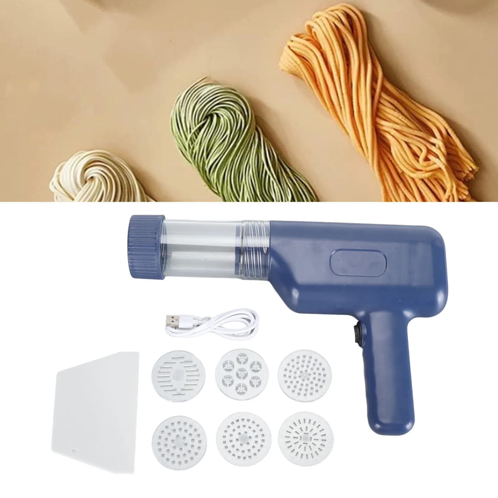 Macchina per noodle portatile senza fili USB elettrica automatica per la produzione di pasta Ramen domestica da cucina