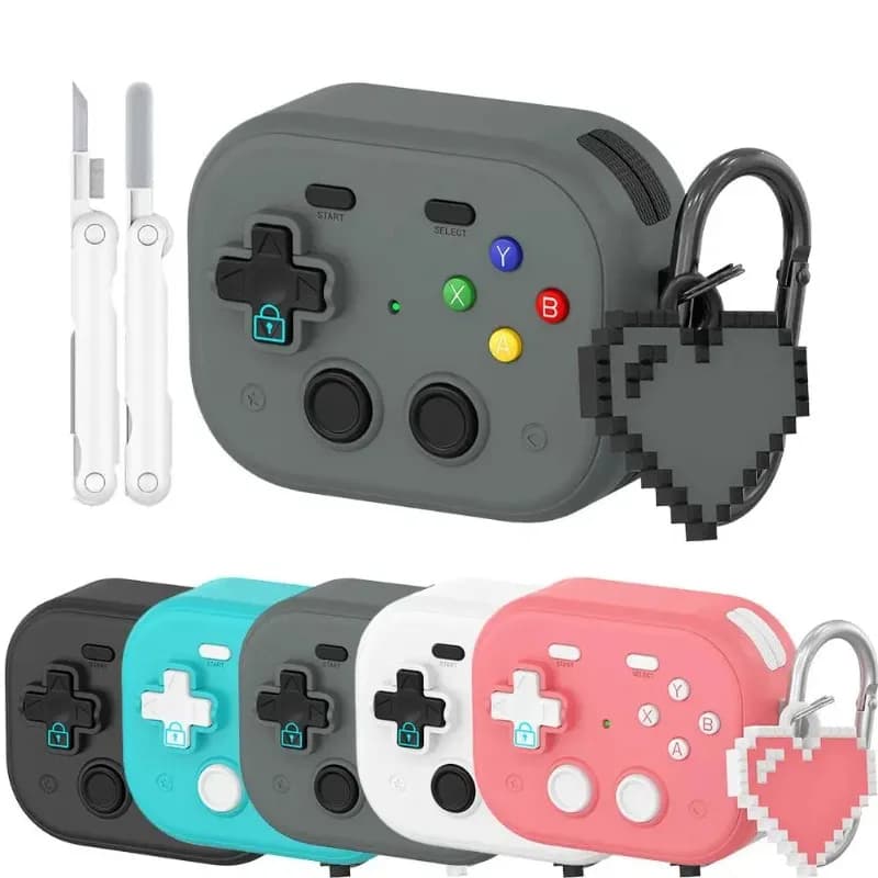 Nuova custodia protettiva 3D per console di gioco 2026 per AirPods Pro 3, cover in silicone liquido, custodia protettiva per auricolari