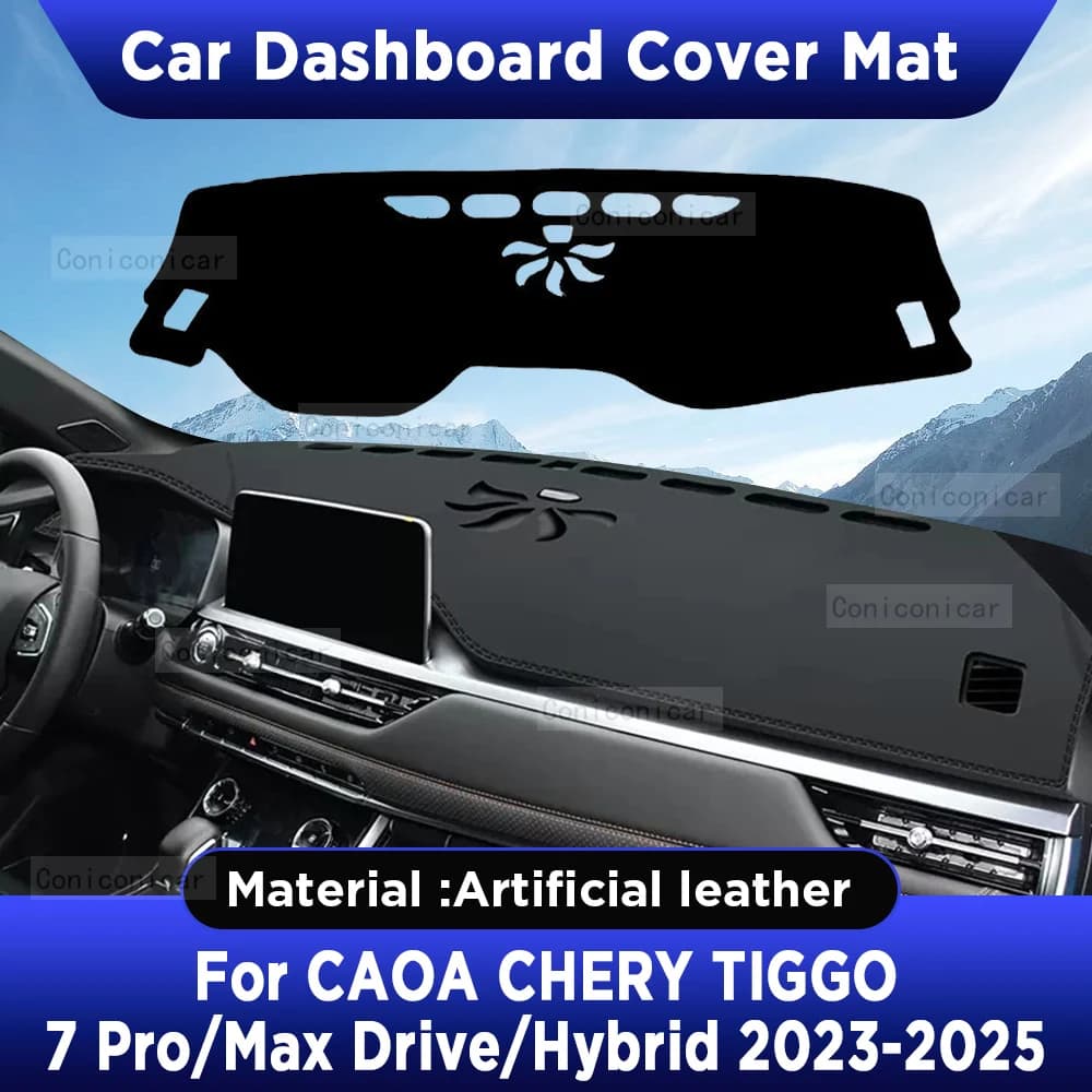 Per CAOA Chery TIGGO 7 PRO MAX Drive Hybrid 2023 2024 2025 Cruscotto Auto Copertura Zerbino Cruscotto Parasole Pad In Pelle Artificiale