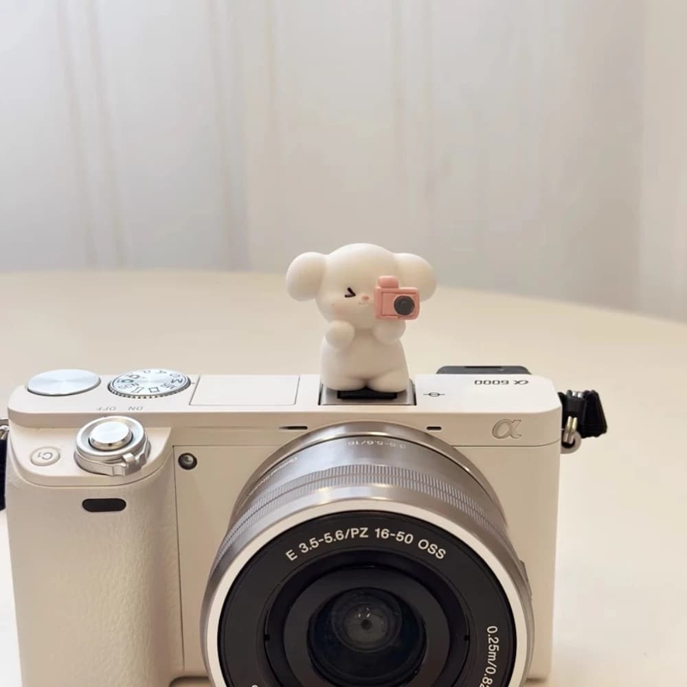 Nuova copertura per slitta calda per fotocamera Foto bianca Cucciolo DSLR Accessori per fotocamera mirrorless per Sony/Canon/Nikon Bottone per tappo per slitta calda per fotocamera