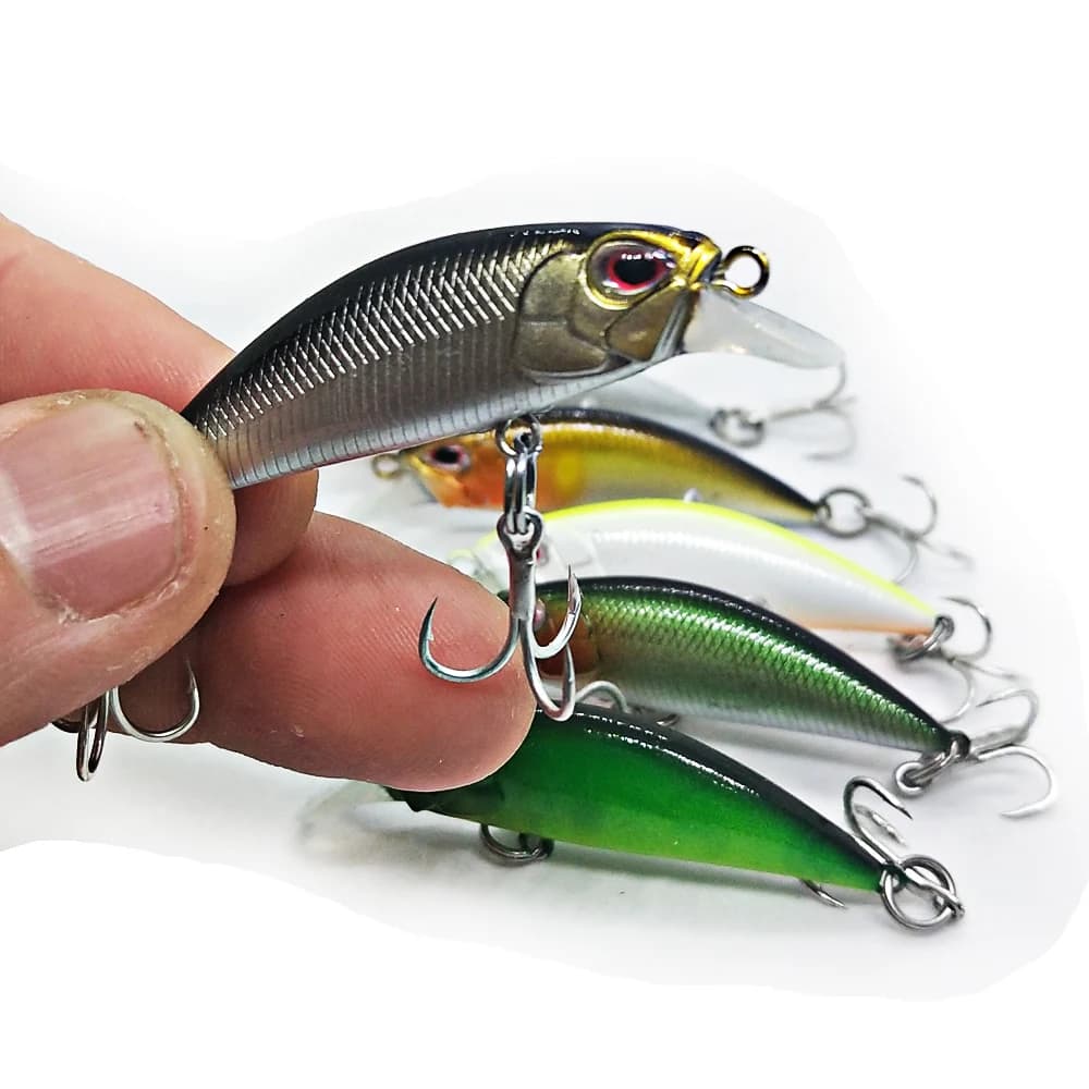 Giappone modello caldo affondamento Minnow esche da pesca 52mm 1.8g Jerkbait Bass Pike Carkbait Wobblers Swimbait esca dura professionale
