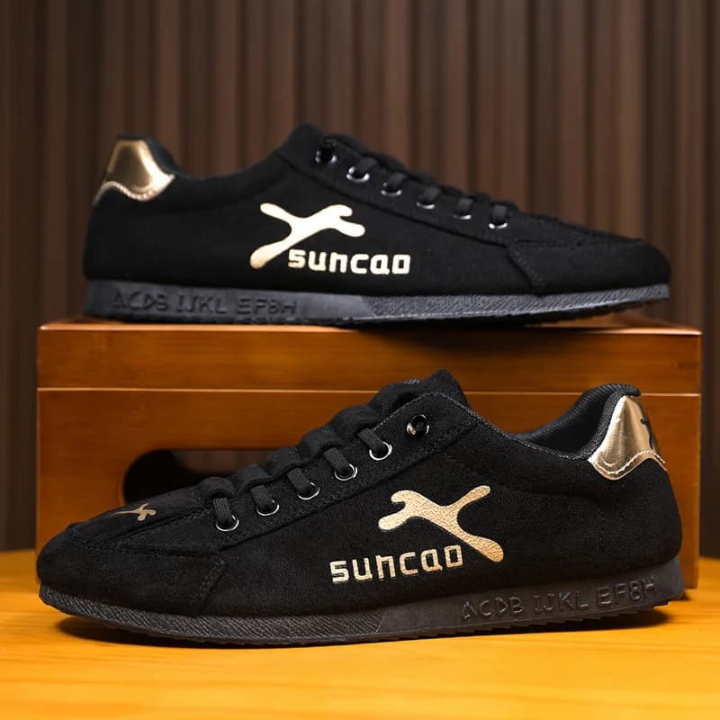 Scarpe casual da uomo, scarpe basse con lacci, versatili per la corsa, scarpe da uomo traspiranti con suola piatta