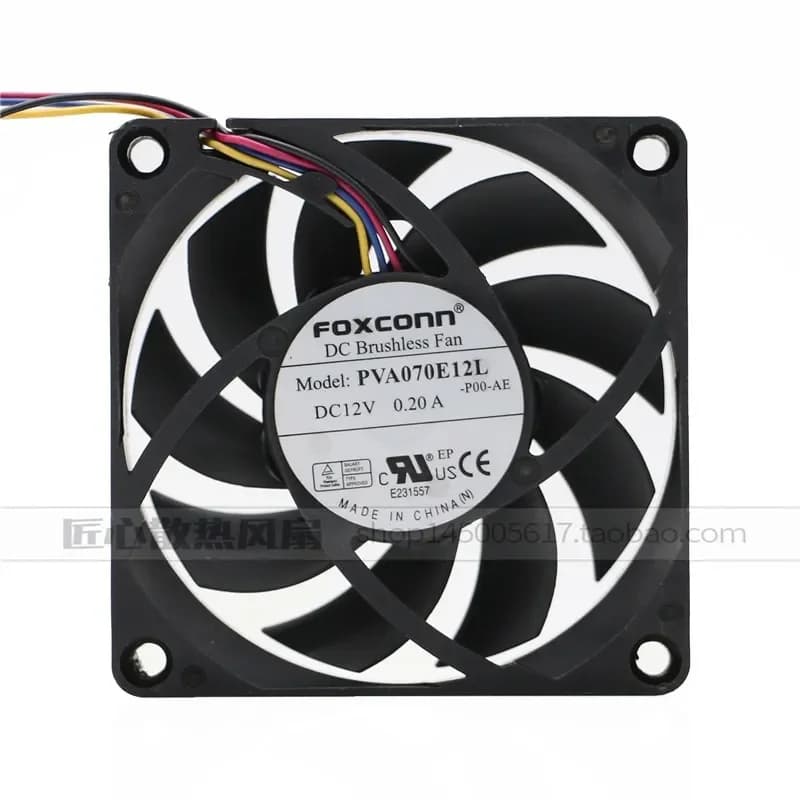 Foxconn PVA070E12L 7015 7CM 12V 0.20A Hydraulic Four-Wire PWM Speed Control CPU Fan for Foxconn
