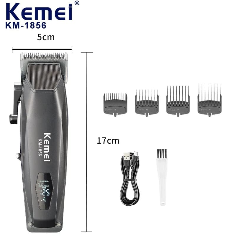 KEMEI Rechargeable Electric Haircut, Best Professional Wireless Trimmer for Barbieri KM-1856