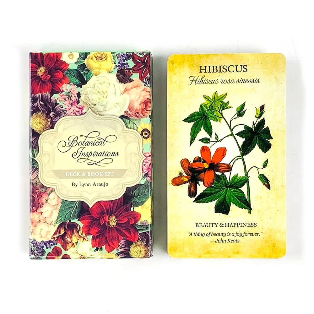 Nuove ispirazioni botaniche Carte Oracle A 44 Tarocchi Edizione divinazione inglese Mazzo Borad Giochi di gioco per la festa