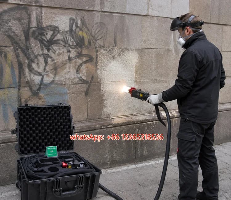 300W 200W 500W Handheld Laser Cleaner Machine Portable Suitcase Laser Rust Remover for Metal Paint Oil Dirt Removal