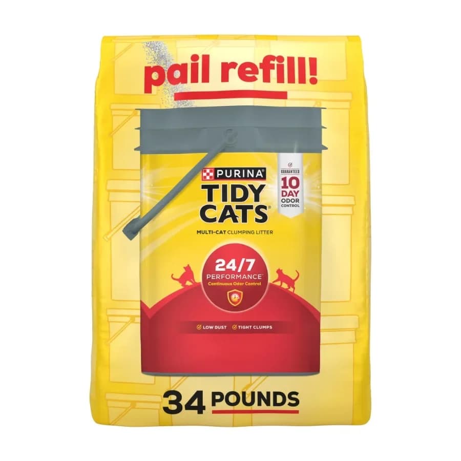 Purina 24/7 Performance Clumping Cat Litter, Clean Linen Scent, 34 lb Bag