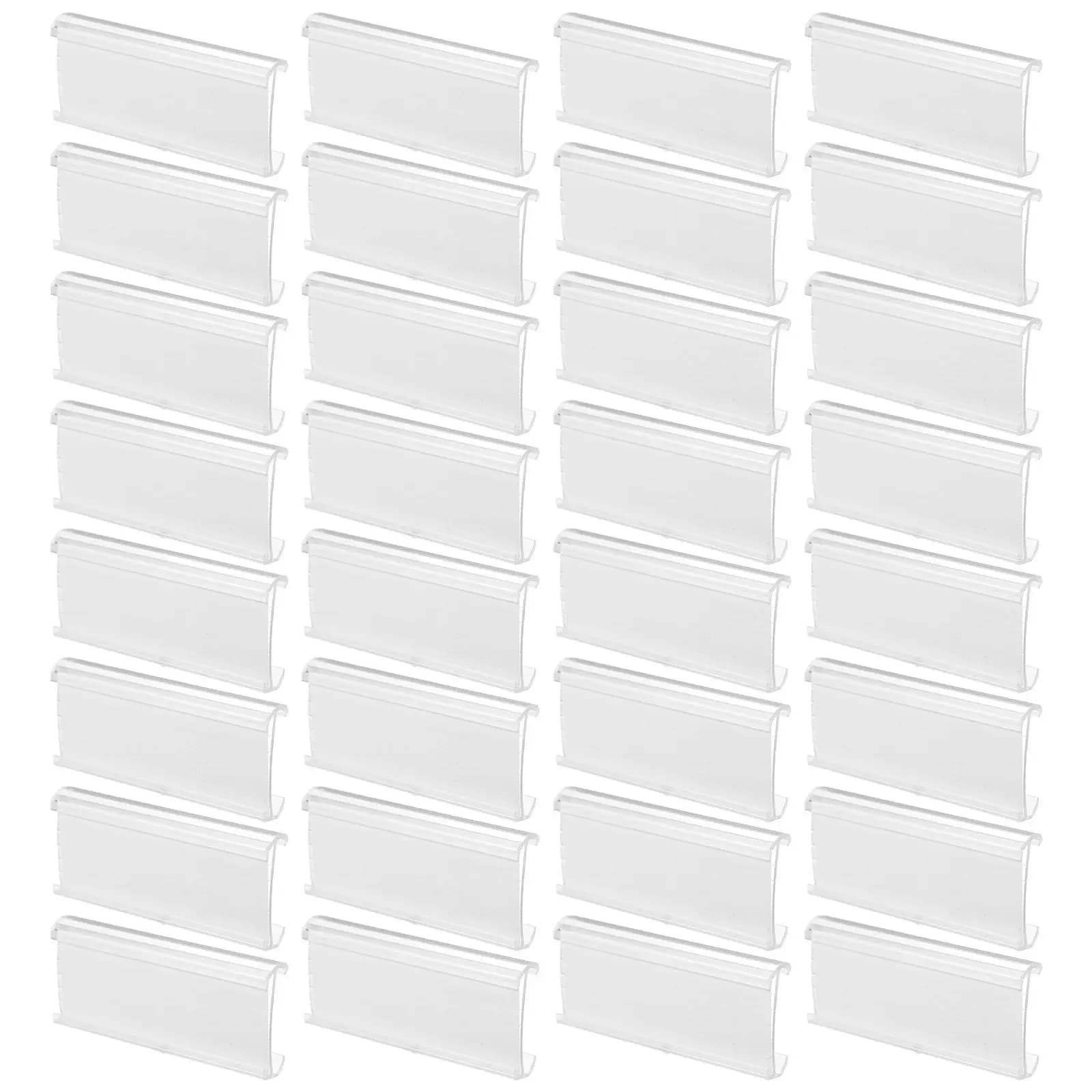50 Pezzi Portaetichette per Scaffali in Filo Metallico, Espositore Stabile per Prezzi per Supermercati, Negozi al Dettaglio, Uffici, Matrimoni, Mostre, Merci