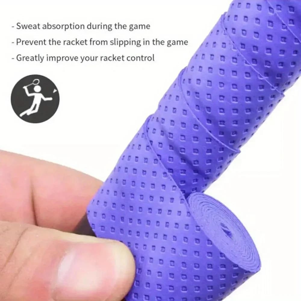 4/6Pcs Tennis Sweat Tape Anti-Slip Bicycle Handlebar Badminton Racket Grips Elasticity Sweatband Fishing Rods Dumbbel Protect