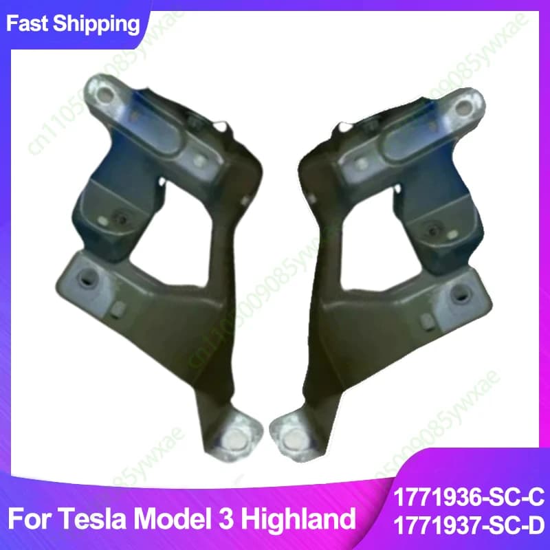 Staffa di Supporto Parafango Anteriore per Tesla Model 3 Highland 2024-2026 1771936-SC-C 1771937-SC-D, Accessorio di Ricambio in Lamiera di Ferro